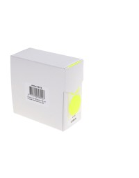 Etiket rillprint 35mm 500st op rol fluor geel