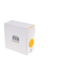 Etiket rillprint 35mm 500st op rol fluor oranje
