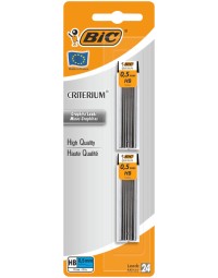 Potloodstift bic criterium hb 0,5mm blister à 2 kokers