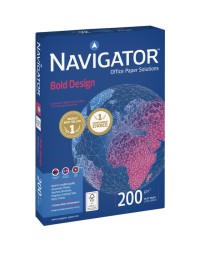 Kopieerpapier navigator bold design a4 200gr wit 150vel