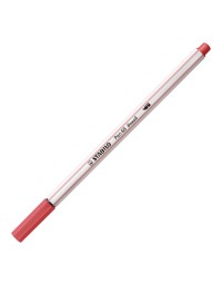 Brushstift stabilo pen 568/47 roestig rood