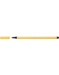 Viltstift stabilo pen 68/23 medium lichtgeel