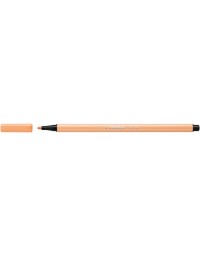 Viltstift stabilo pen 68/25 medium pastel oranje