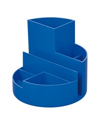 Pennenkoker maul roundbox blauwe engel recycled 6 vaks blauw