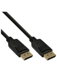 Kabel inline displayport 4k60hz m-m 3 meter zwart