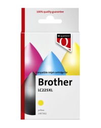 Inktcartridge quantore alternatief tbv brother lc225xl geel