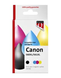 Inktcartridge quantore alternatief tbv canon pg560xl cl561xl zwart + kleuren
