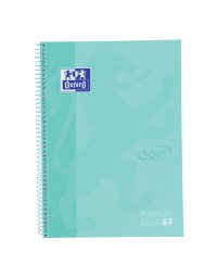 Notitieboek oxford touch europeanbook a4+ 4-gaats lijn 80vel pastel mint