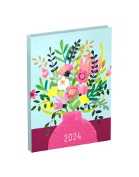 Agenda 2024 lannoo paper salad bloemen 7dagen/2pagina's 110x150