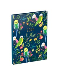 Agenda 2024 lannoo paper salad vogels 7dagen/2pagina's 110x150