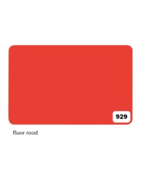 Etalagekarton folia 1-zijdig 48x68cm 380gr nr929 fluor rood