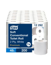 Toiletpapier tork t4 premium 2-laags 200 vel wit 12292