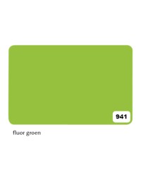 Etalagekarton folia 1-zijdig 48x68cm 380gr nr941 fluor groen