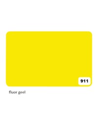 Etalagekarton folia 1-zijdig 48x68cm 380gr nr911 fluor geel