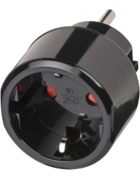 Reisstekker brennenstuhl adapter usa met aarding zwart