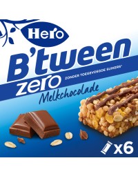 Tussendoortje hero b'tween melkchocolade zero 6pack reep 20gr