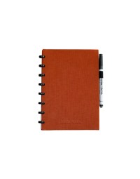 Notitieboek correctbook a5 blanco 40blz linnen rusty red