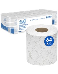 Toiletpapier scott essential 2-laags 350 vel wit 8519