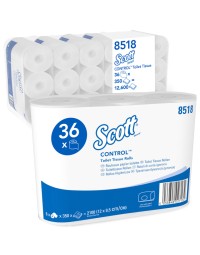 Toiletpapier scott control 3-laags 350vel wit 8518