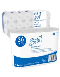 Toiletpapier scott essential 2-laags 600vel wit 8517