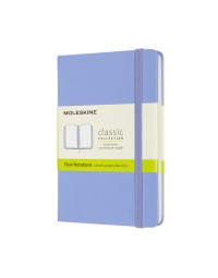 Notitieboek moleskine pocket 90x140mm blanco hard cover hydrangea blue
