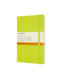 Notitieboek moleskine large 130x210mm lijn hard cover lemon green