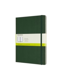 Notitieboek moleskine xl 190x250mm blanco hard cover myrtle green