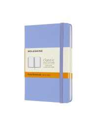 Notitieboek moleskine pocket 90x140mm lijn hard cover hydrangea blue