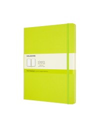 Notitieboek moleskine xl 190x250mm blanco hard cover lemon green