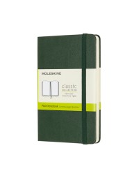 Notitieboek moleskine pocket 90x140mm blanco hard cover myrtle green
