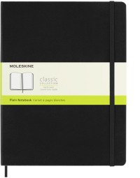 Notitieboek moleskine xl 190x250mm blanco hard cover zwart