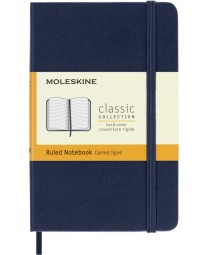 Notitieboek moleskine pocket 90x140mm lijn hard cover sapphire blue