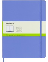 Notitieboek moleskine xl 190x250mm blanco hard cover hydrangea blue