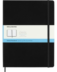 Notitieboek moleskine xl 190x250mm dots hard cover zwart