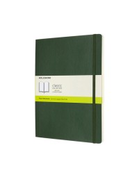 Notitieboek moleskine xl 190x250mm blanco soft cover myrtle green