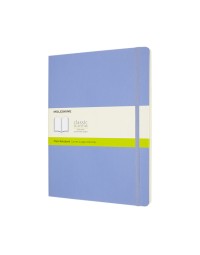 Notitieboek moleskine xl 190x250mm blanco soft cover hydrangea blue