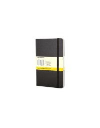 Notitieboek moleskine pocket 90x140mm ruit 5x5mm hard cover zwart