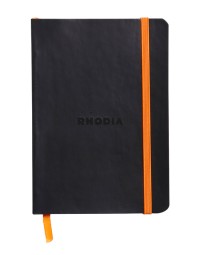 Notitieboek rhodia a6 lijn 72 vel 90gr zwart