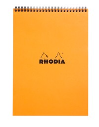 Spiraalblok rhodia a4 lijn 160 pagina's 80gr oranje