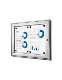 Vitrinebord quantore luxe 2x a4 zilver