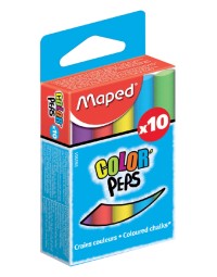 Schoolbordkrijt maped color'peps set á 10 stuks assorti