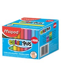 Schoolbordkrijt maped color'peps doos á 100 stuks assorti