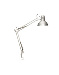 Bureaulamp maul study tafelklem excl.led lamp e27 zilver
