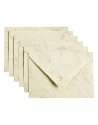 Envelop papicolor c6 114x162mm marble ivoor