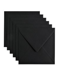 Envelop papicolor 140x140mm ravenzwart