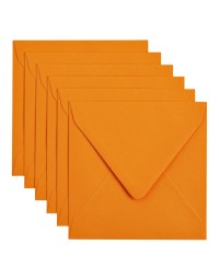 Envelop papicolor 140x140mm oranje