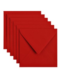 Envelop papicolor 140x140mm rood