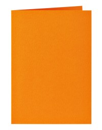 Correspondentiekaart papicolor dubbel 105x148mm oranje pak à 6 stuks