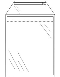 Envelop cleverpack akte b4 245x350mm zelfklevend transparant pak à 50 stuks