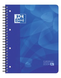 Projectboek oxford school a4+ lijn 4-gaats 240 pagina's 80gr blauw